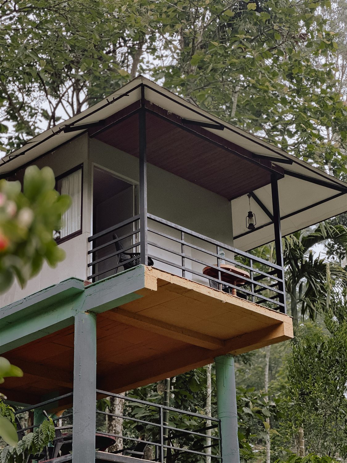 Close view of a cottage balcony at Golpeteo Resort